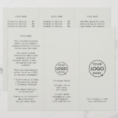 Professionele Merk Grijs Trifold Brochure (Voorkant / Achterkant)