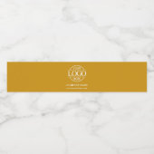 Professionele Merk Mosterd Bedrijf Business Logo Waterfles Etiket (Enkel label)