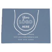 Professionele merkpromotie-logo periwinkle groot cadeauzakje (Voorkant)