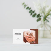 Professionele mest Nail Beauty Salon Trendy Visitekaartje (Staand voorkant)