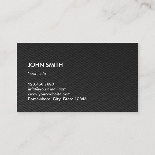 Professionele Metaal Monogram Bouw Visitekaartje (Achterkant)