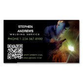 Professionele metaallasfabricage QR-code Magnetisch Visitekaartje (Voorkant)