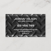 Professionele Metaallasser Bouw Handyman Visitekaartje (Achterkant)