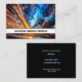 Professionele Metaallasser, Fabricagecontractant Visitekaartje (Voorkant / Achterkant)