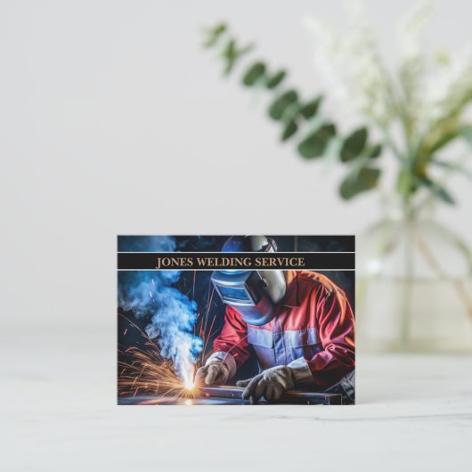 Professionele Metaallasser, Vervaardiging, Aanneme Visitekaartje (Staand voorkant)