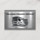 Professionele metaallaswerpers visitekaartje (Voorkant)