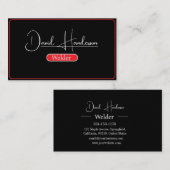 Professionele metaallaswerpers visitekaartje (Voorkant / Achterkant)