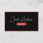 Professionele metaallaswerpers visitekaartje (Voorkant)