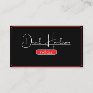 Professionele metaallaswerpers visitekaartje