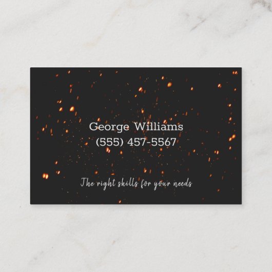 Professionele metaallaswerpers visitekaartje (Achterkant)