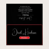 Professionele metaallaswerpers visitekaartje (Buitenkant ongevouwen)