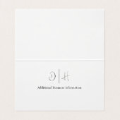 Professionele metaallaswerpers visitekaartje (Binnenkant ongevouwen)