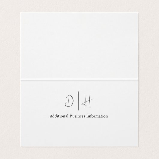 Professionele metaallaswerpers visitekaartje (Binnenkant ongevouwen)