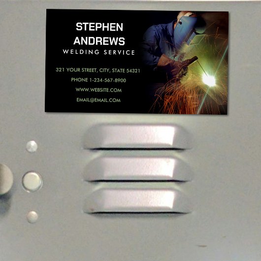 Professionele metaallaswerving magnetisch visitekaartje