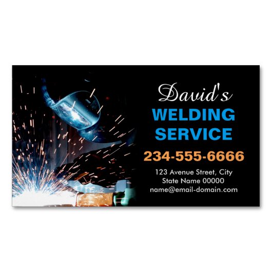 Professionele metaallaswerving magnetisch visitekaartje (Voorkant)