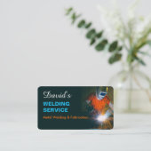 Professionele metaallaswerving visitekaartje (Staand voorkant)