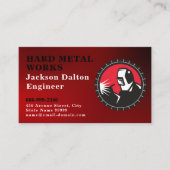 Professionele metaallaswerving visitekaartje (Voorkant)