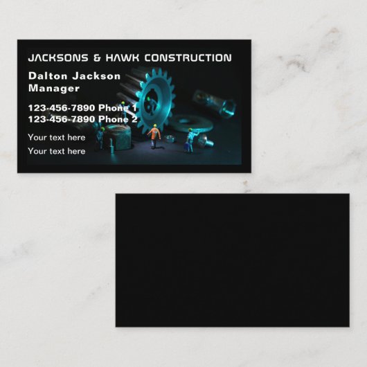 Professionele metaallaswerving visitekaartje (Voorkant / Achterkant)