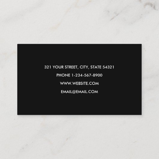 Professionele metaallaswerving visitekaartje (Achterkant)