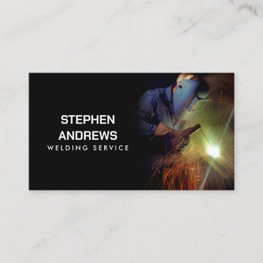 Professionele metaallaswerving visitekaartje (Voorkant)