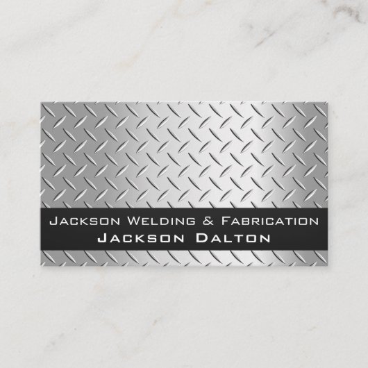 Professionele metaallaswerving visitekaartje (Voorkant)