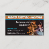 Professionele metaallaswerving visitekaartje (Voorkant)