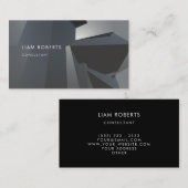 Professionele metalen elegante moderne structuur visitekaartje (Voorkant / Achterkant)