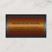 Professionele metalen grens Bronze Visitekaartje (Achterkant)