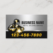 Professionele Metalen Lassen & Fabricatie Lasser Visitekaartje (Voorkant)