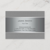 Professionele metalen Visitekaartjes voor de autom (Achterkant)