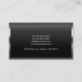 Professionele Metalgrens Magiciër Visitekaartje (Achterkant)