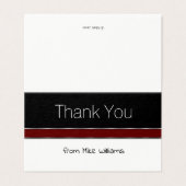 Professionele Mini Bedankt Opmerkingen Elegant Ont Kaart (Buitenkant ongevouwen)