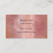 Professionele minieme Waterverf Paintborstel Visitekaartje (Achterkant)