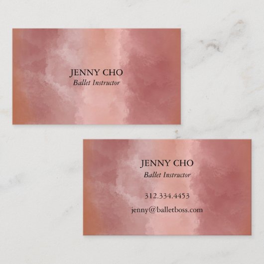 Professionele minieme Waterverf Paintborstel Visitekaartje (Voorkant / Achterkant)