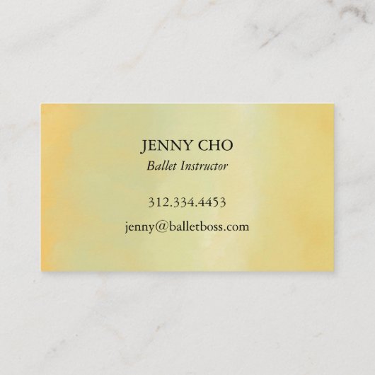 Professionele minieme Waterverf Paintborstel Visitekaartje (Achterkant)