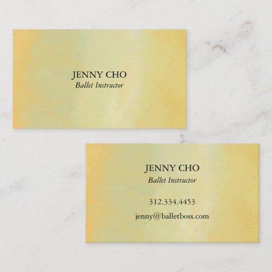 Professionele minieme Waterverf Paintborstel Visitekaartje (Voorkant / Achterkant)