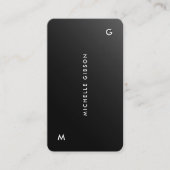 Professionele Minimal Black Ombre Eenvoudig Visitekaartje (Voorkant)