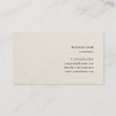 Professionele minimale eenvoudige consultant visitekaartje (Achterkant)