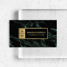 Professionele minimale groene monogram
