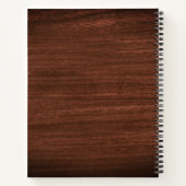 Professionele minimale Initialen van het Monogram  Notitieboek (Achterkant)