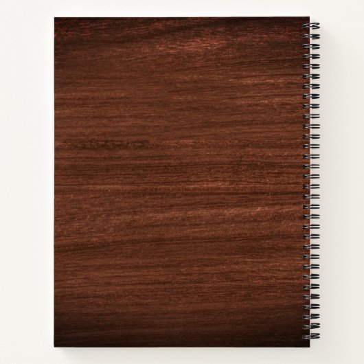 Professionele minimale Initialen van het Monogram  Notitieboek (Achterkant)