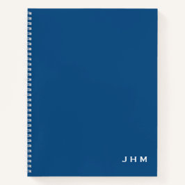 Professionele minimale Klassieke Blauw- en Witte M Notitieboek