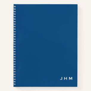 Professionele minimale Klassieke Blauw- en Witte M Notitieboek