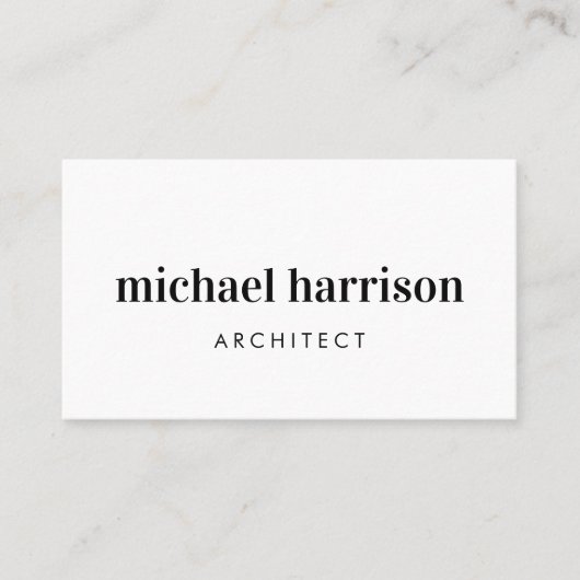 Professionele minimale moderne QR-code Visitekaartje (Voorkant)