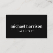 Professionele Minimale Moderne QR Code Zwart Visitekaartje (Voorkant)