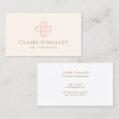 Professionele minimale, moderne reflecterende O-mo Visitekaartje (Voorkant / Achterkant)