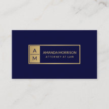 Professionele Minimale Monogram Goud/Marine Attorn
