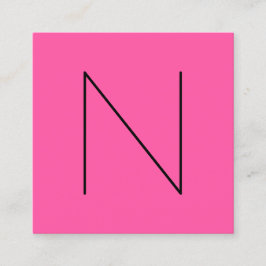 Professionele minimale monogrammen Roos-modus Vierkante Visitekaartje