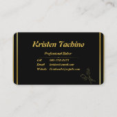 Professionele Minimale QR Code en Fotobakkerij Visitekaartje (Voorkant)