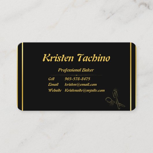 Professionele Minimale QR Code en Fotobakkerij Visitekaartje (Voorkant)